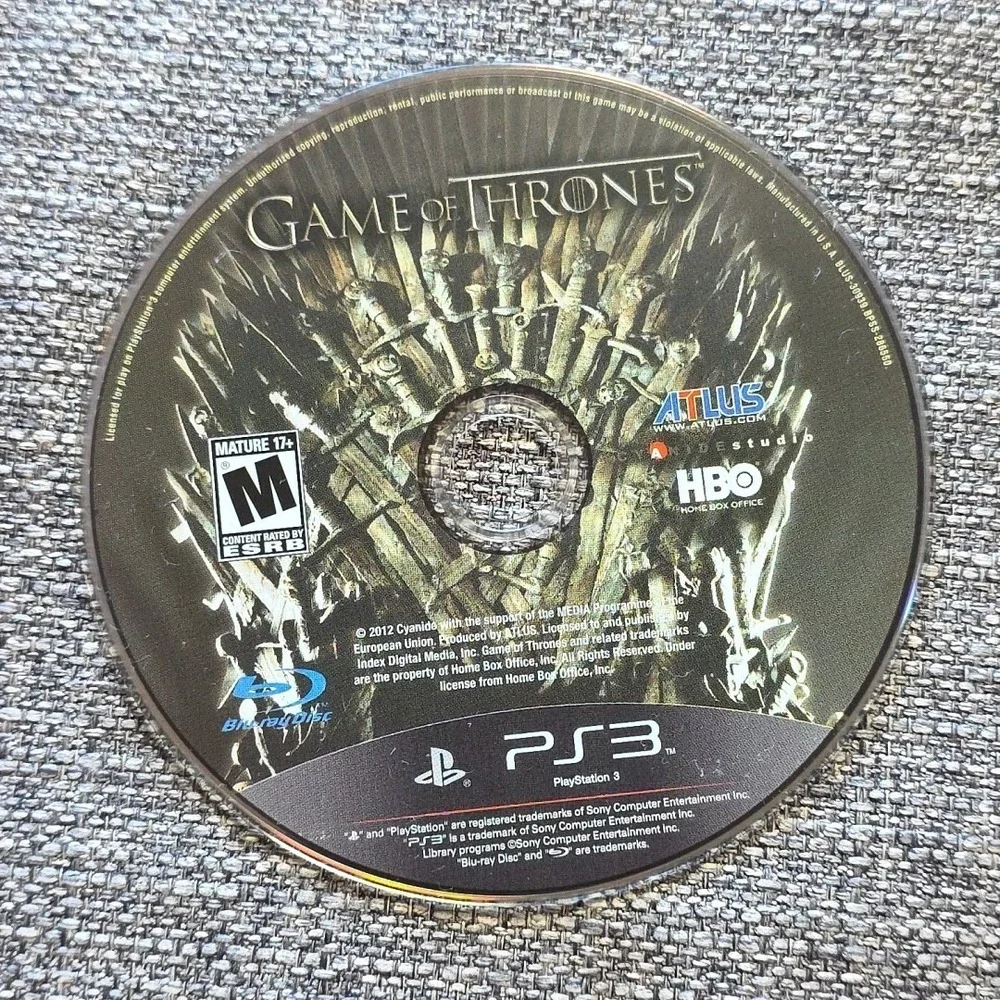 Game of Thrones - Sony PlayStation 3 CIB